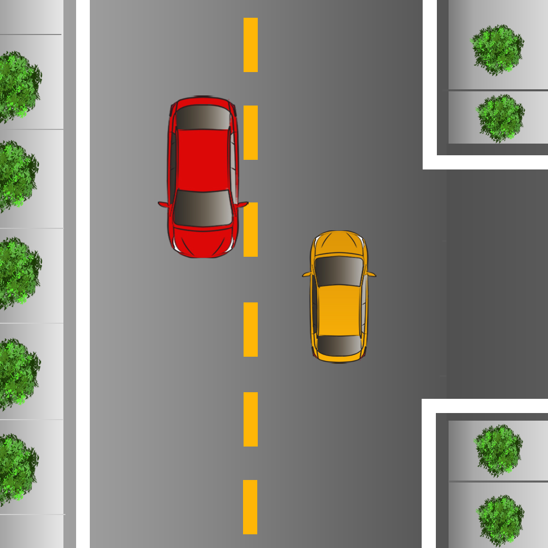 Test 1 - If you are on a road with two-way traffic, where do you have to be in order to make a left turn?