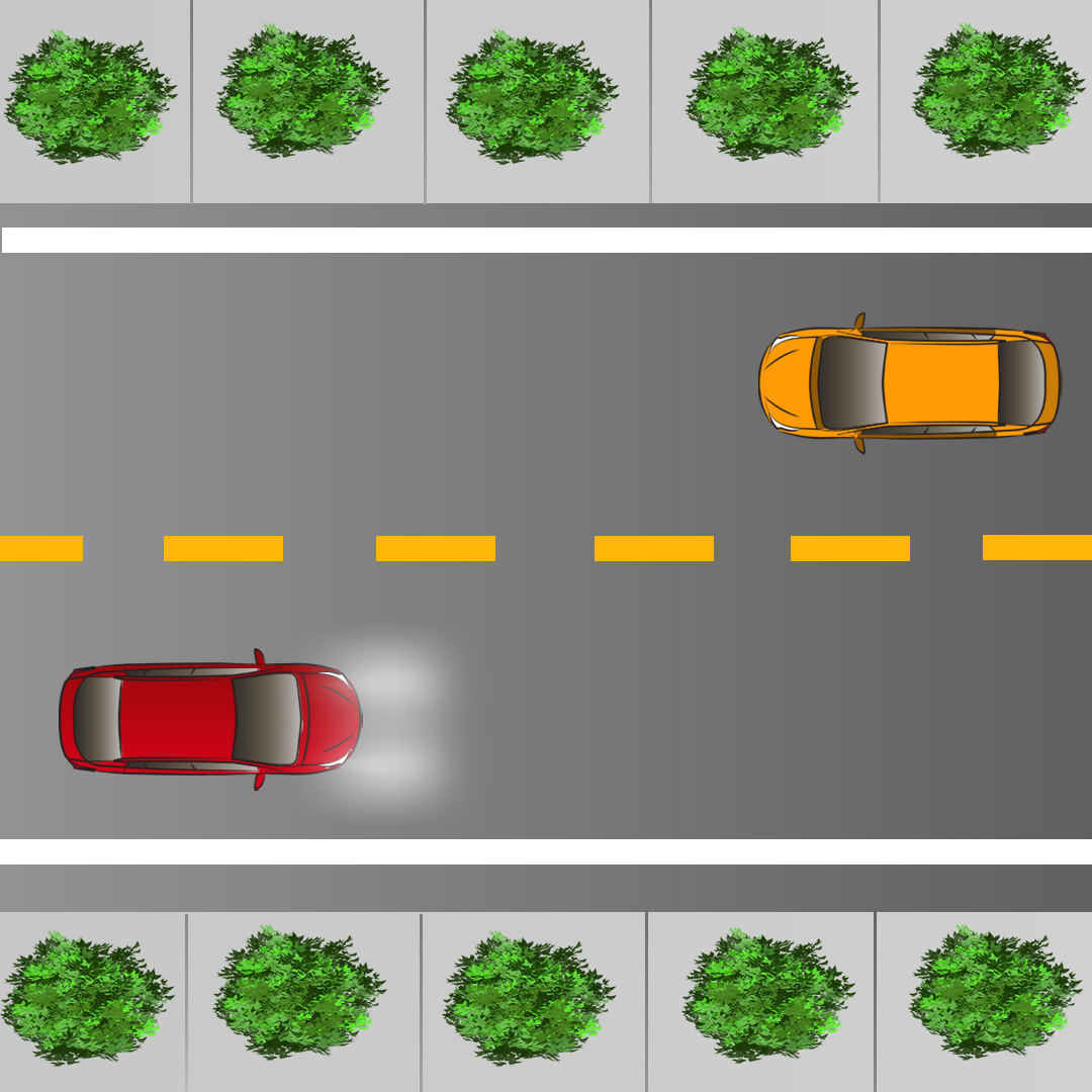 What distance from an oncoming vehicle do you need to be before dimming your headlights? - What distance from an oncoming vehicle do you need to be before dimming your headlights?