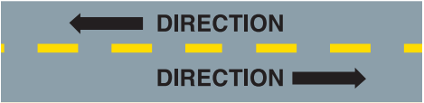 What does the broken yellow line mean? - What does the broken yellow line mean?