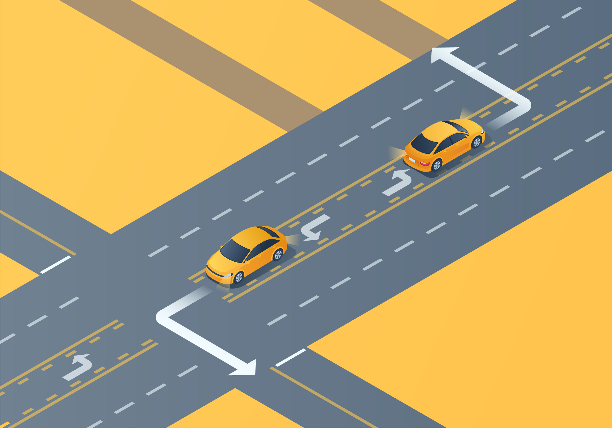 Intersections and Turns - What is a two-way left turn lane?