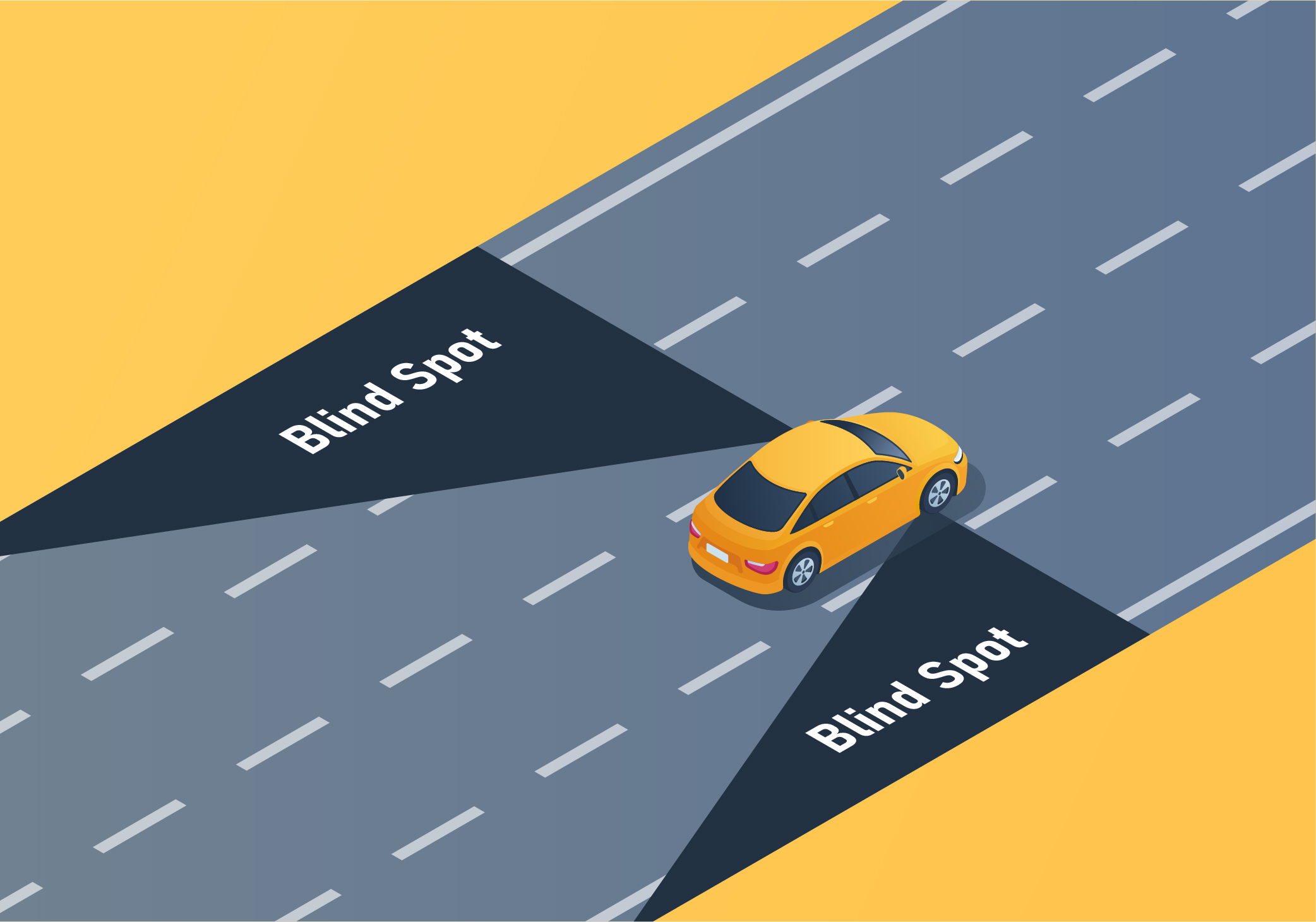 Driving along - How can you keep other drivers out of your blind spots?