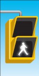 Traffic lights & pavement markings - What does this pedestrian signal mean?