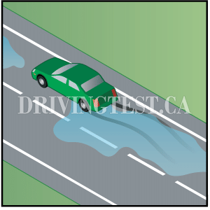 Test 2 - If you are hydroplaning, what should you do?