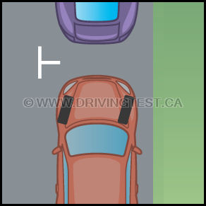 manitoba car - What direction should your wheels be turned if you're parking in an area without a curb?