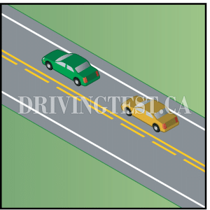 northwest-territories car - What is indicated by a solid line on the left side of the lane you're driving in?