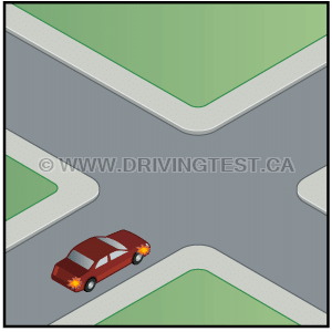 Test 2 - Before turning, how many meters distance should you turn on your turn signal?