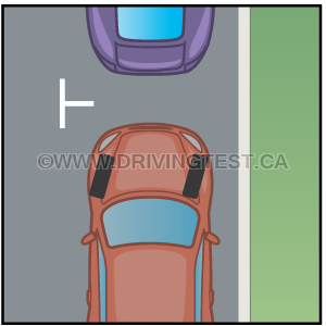 Test 3 - In what direction should your wheels point while parking on a hill?