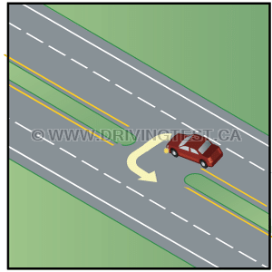 Test 4 - How much sight time should you have in order to make a U-turn in a 60 km/h area?