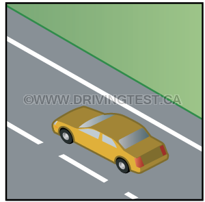 Test 3 - Where on a four lane highway should you drive if you aren't passing?