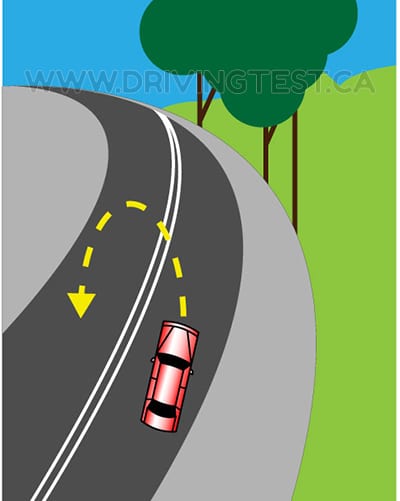 Test 1 - What distance visibility do you have to have to be able to make a U-turn near the top of a hill?