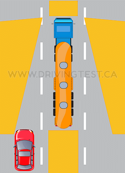 new-brunswick car - How large could a truck driver's blind spot be?