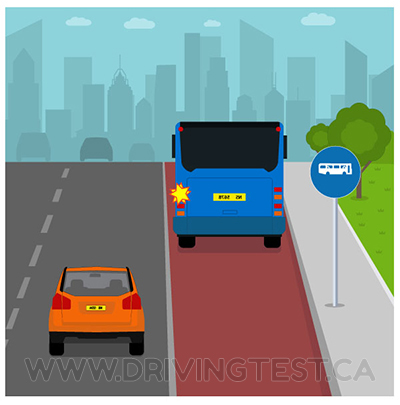 If the speed limit is ________ and a bus wants to reenter the lane it was in before stopping, you have to yield to it. - If the speed limit is ________ and a bus wants to reenter the lane it was in before stopping, you have to yield to it.