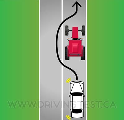 Test 2 - In what situation are you allowed to cross a solid single or double line?