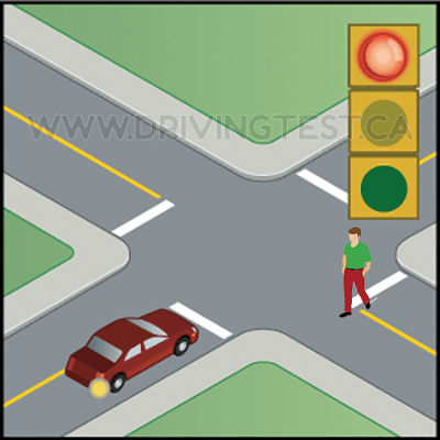 If you are turning right at a red light, who gets the right-of-way over you? - If you are turning right at a red light, who gets the right-of-way over you?