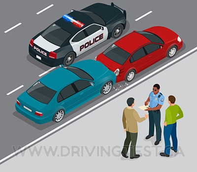 Test 4 - When do you have to report a crash to the police?