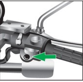 How should the starter button be pressed on a motorcycle? - How should the starter button be pressed on a motorcycle?